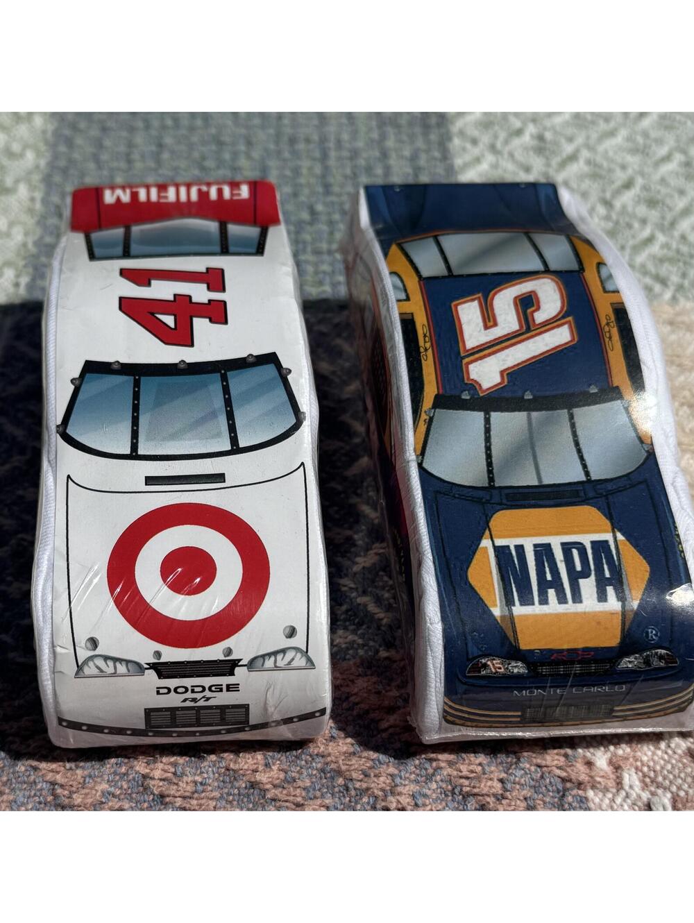 NASCAR Diecast Car Pencil Cases - Target #41 and NAPA #15 (2001/2002)